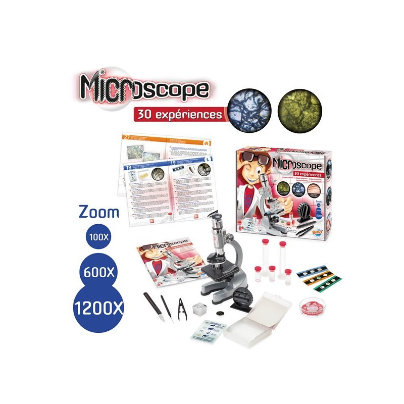 Mikroskop 1200x sada s návody